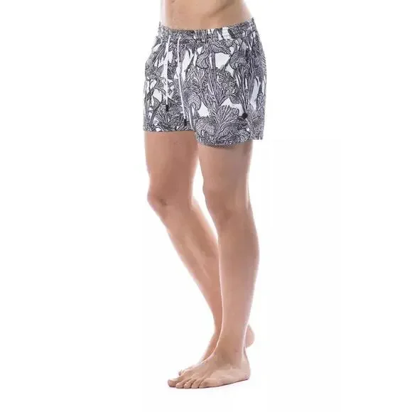 Roberto Cavalli Sport Monochrome Printed Swimsuit IT583XL/Black/White